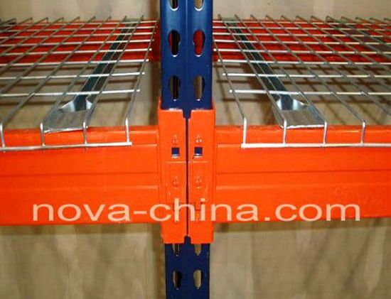 2014 nueva plataforma de malla de alambre de acero resistente selectiva de China para estanterías de paletas