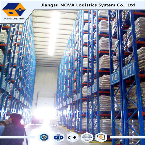 Estantería para paletas autoconectadas de alta densidad de Nova Logistics